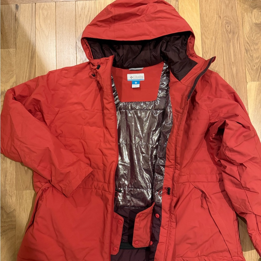 Columbia Women's Snowy Summit Insulated Jacket - 2X Coral/Salmon-Pink - Picture 4 of 6